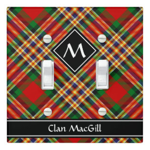 Clan MacGill Tartan Light Switch Cover