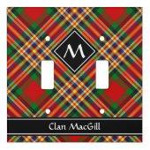 Clan MacGill Tartan Light Switch Cover (Front)