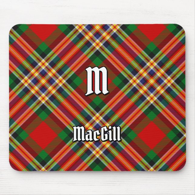 Clan MacGill Tartan Mouse Pad (Front)