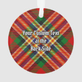 Clan MacGill Tartan Ornament (Back)