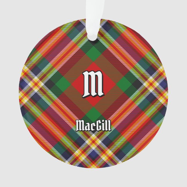 Clan MacGill Tartan Ornament (Front)