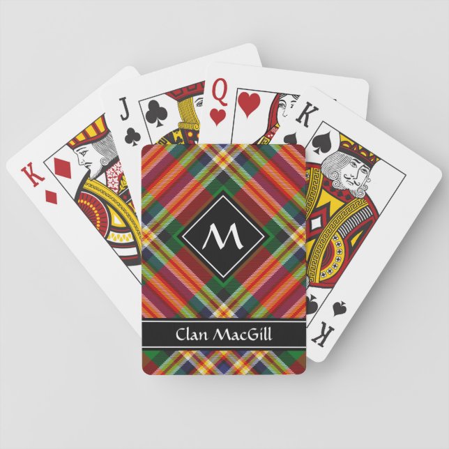 Clan MacGill Tartan Playing Cards (Back)