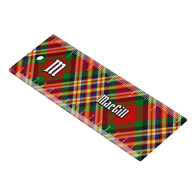 Clan MacGill Tartan Ruler (Angled)