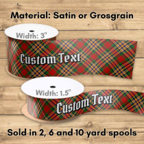 Clan MacGill Tartan Satin Ribbon