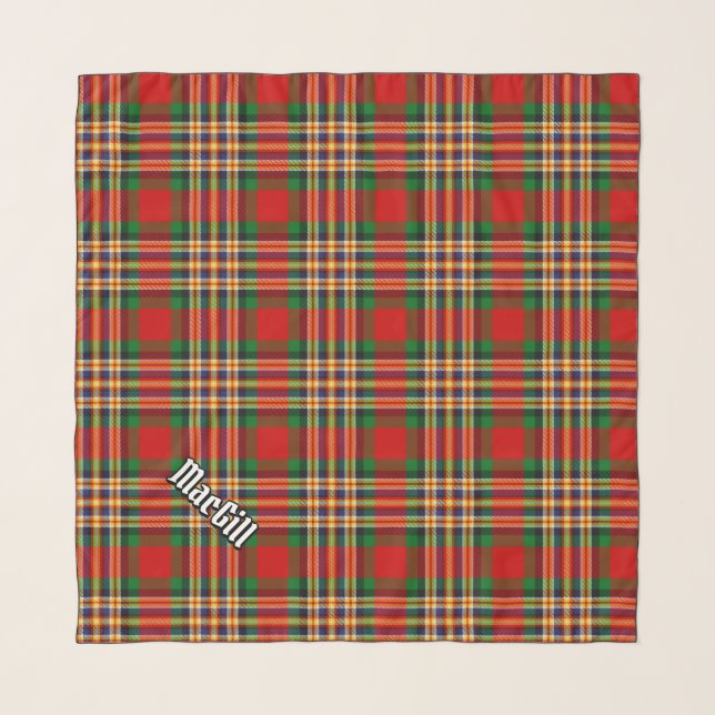Clan MacGill Tartan Scarf (Front (Horizontal))