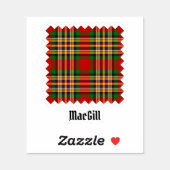 Clan MacGill Tartan Sticker (Sheet)