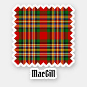 Clan MacGill Tartan Sticker (Front)