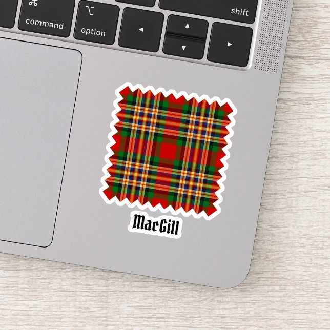 Clan MacGill Tartan Sticker (Detail)