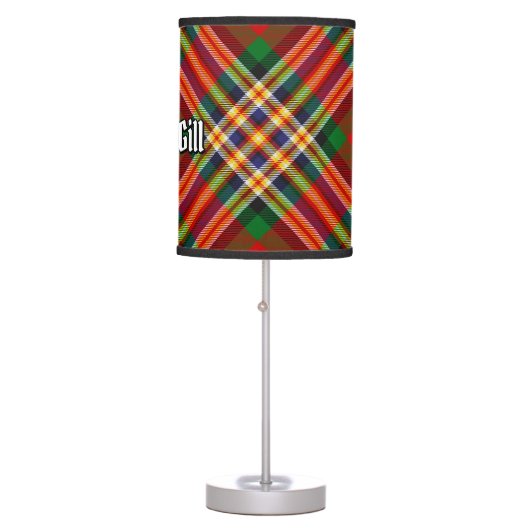 Clan MacGill Tartan Table Lamp (Front)