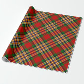 Clan MacGill Tartan Wrapping Paper (Unrolled)