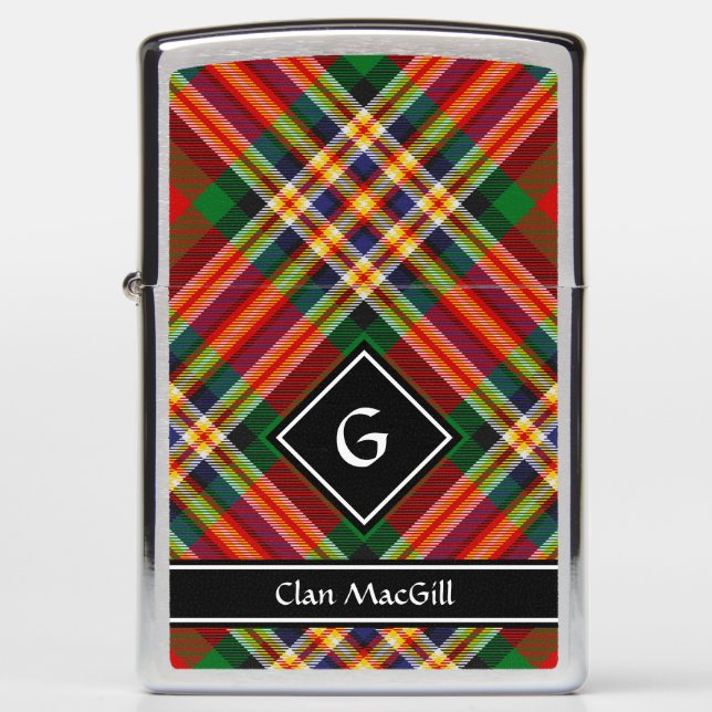 Clan MacGill Tartan Zippo Lighter (Front)