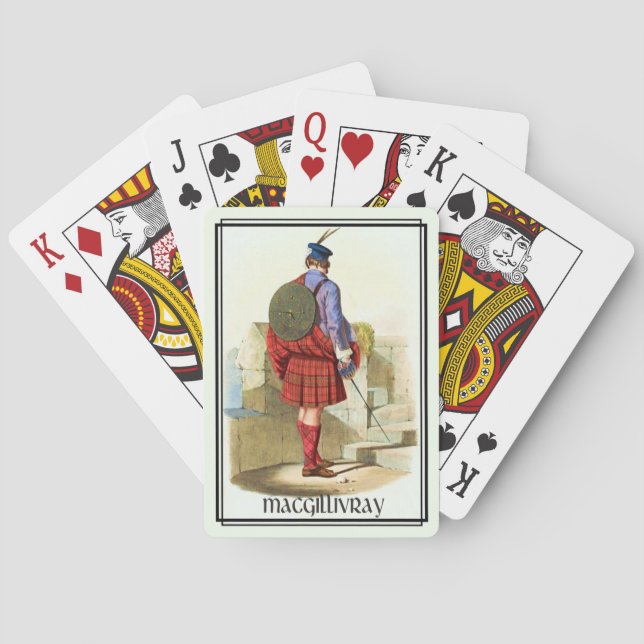 Clan MacGillivray Classic Scotland Bicycle Deck Poker Cards (Back)