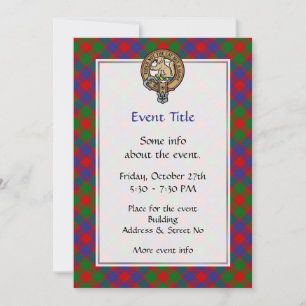 Clan MacGowan Crest Invitation