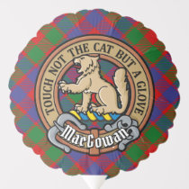 Clan MacGowan Crest over Tartan Balloon