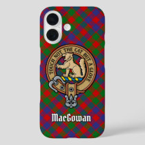 Clan MacGowan Crest over Tartan iPhone 16 Case