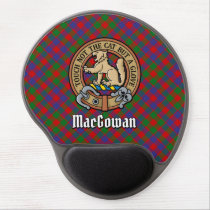 Clan MacGowan Crest over Tartan Gel Mouse Pad
