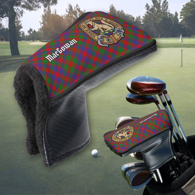 Clan MacGowan Crest over Tartan Golf Head Cover (Creator Uploaded)