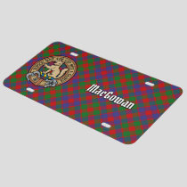 Clan MacGowan Crest over Tartan License Plate