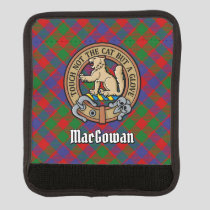 Clan MacGowan Crest over Tartan Luggage Handle Wrap