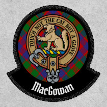 Clan MacGowan Crest over Tartan Patch