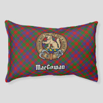 Clan MacGowan Crest over Tartan Pet Bed