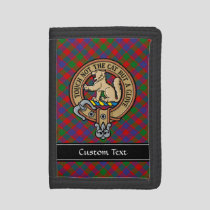 Clan MacGowan Crest over Tartan Trifold Wallet