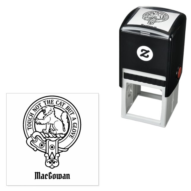 Clan MacGowan Crest Self-inking Stamp (In Situ)