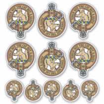 Clan MacGowan Crest Sticker Set