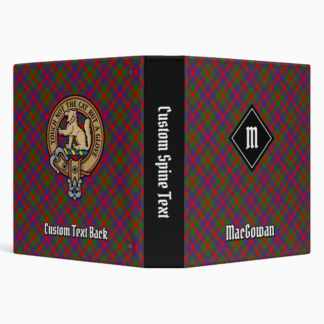 Clan MacGowan Tartan 3 Ring Binder (Background)