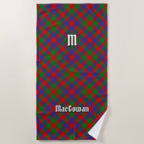 Clan MacGowan Tartan Beach Towel