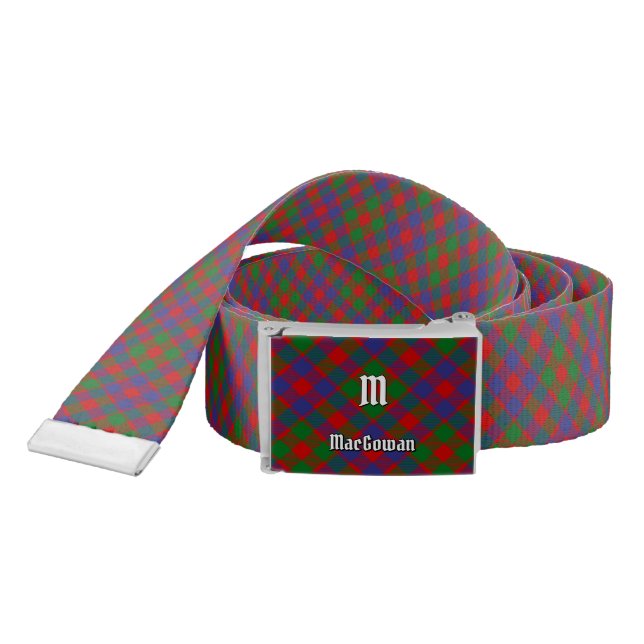Clan MacGowan Tartan Belt (Snake)