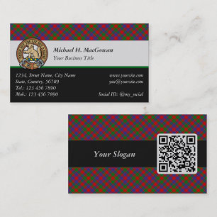 Clan MacGowan Tartan Business Card