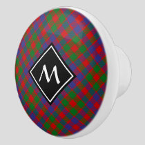 Clan MacGowan Tartan Ceramic Knob