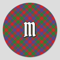 Clan MacGowan Tartan Classic Round Sticker