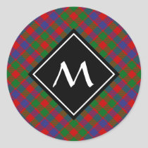 Clan MacGowan Tartan Classic Round Sticker