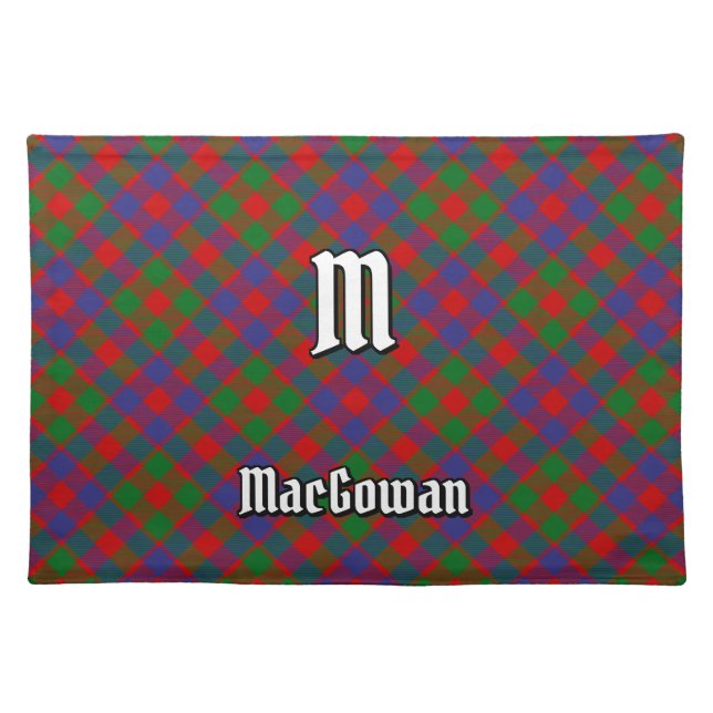Clan MacGowan Tartan Cloth Placemat (Front)