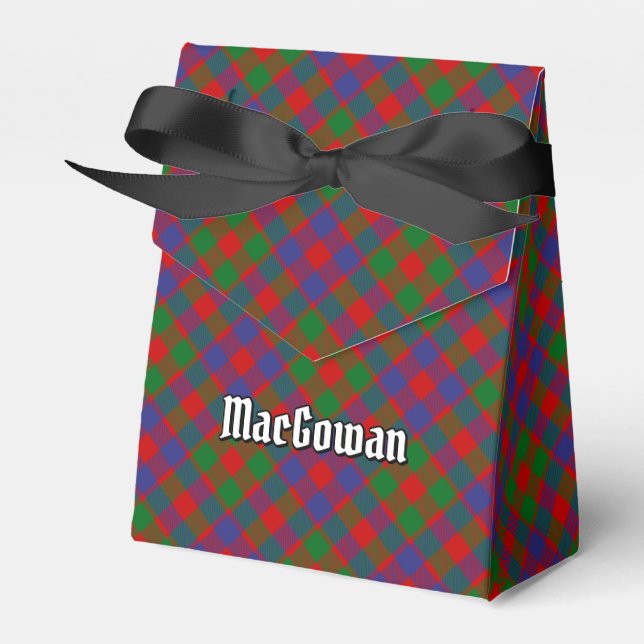 Clan MacGowan Tartan Favor Boxes (Front Side)