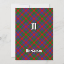 Clan MacGowan Tartan Invitation