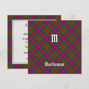 Clan MacGowan Tartan Invitation