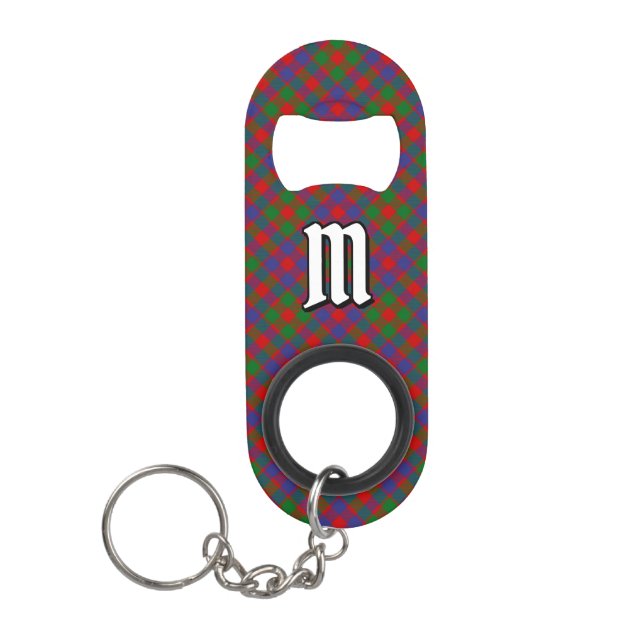 Clan MacGowan Tartan Keychain Bottle Opener (Front)