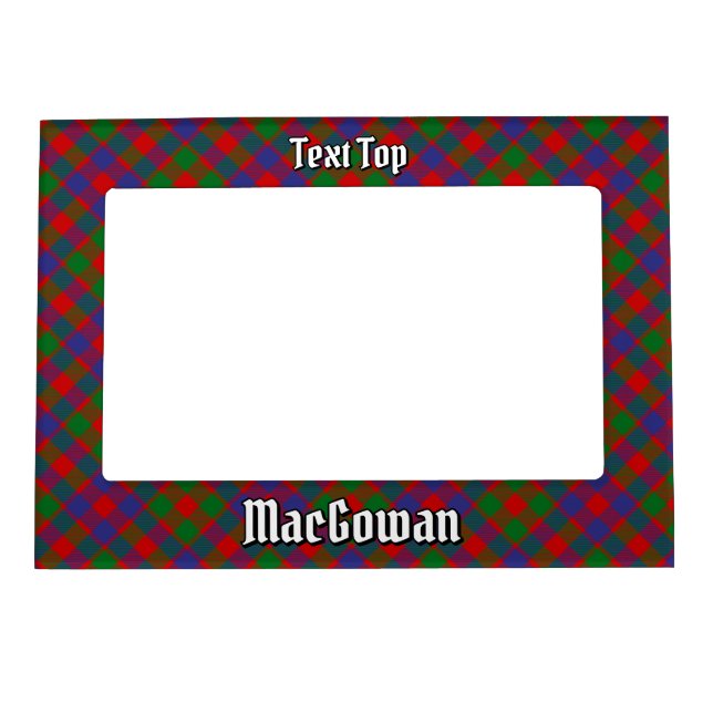 Clan MacGowan Tartan Magnetic Frame (Front)