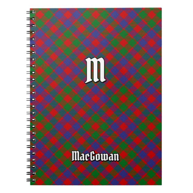 Clan MacGowan Tartan Notebook (Front)