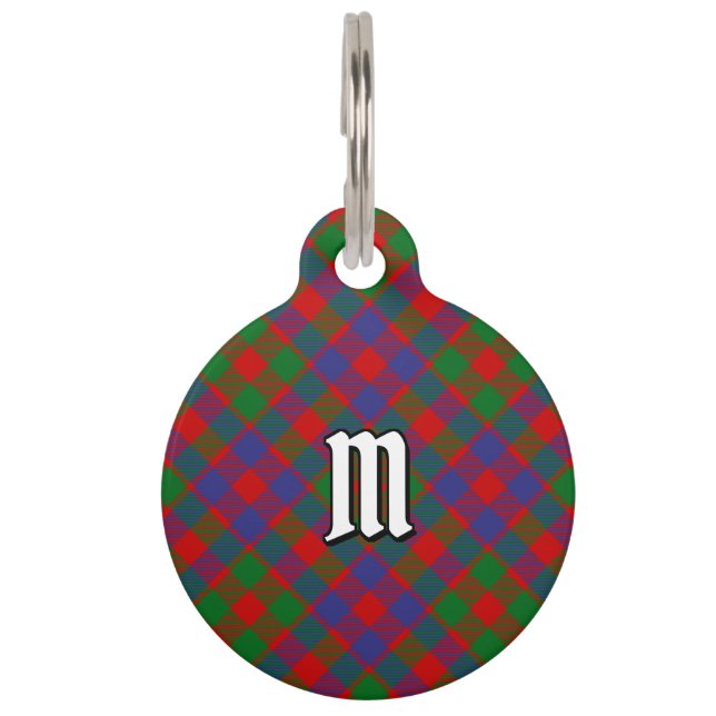 Clan MacGowan Tartan Pet ID Tag (Front)
