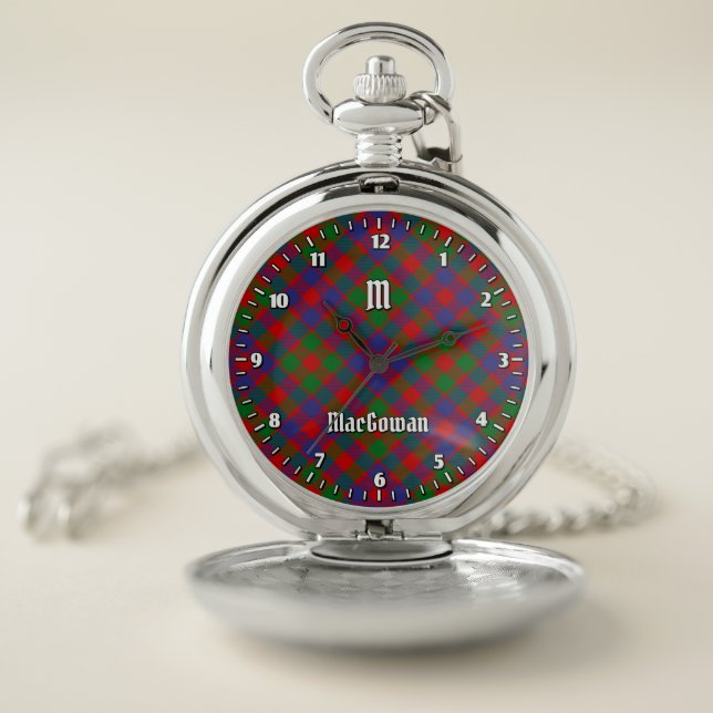 Clan MacGowan Tartan Pocket Watch (Inside)