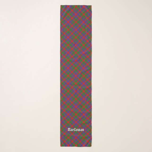Clan MacGowan Tartan Scarf (Front)