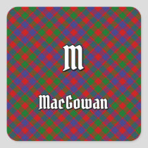 Clan MacGowan Tartan Square Sticker