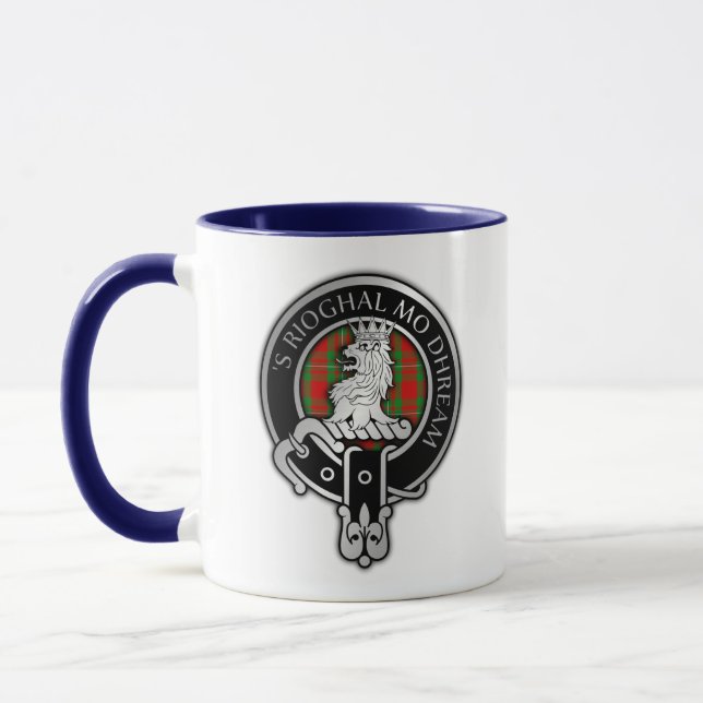 Clan MacGregor Crest & Tartan Mug (Left)