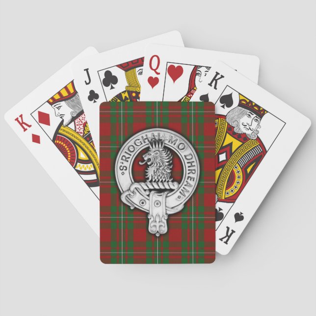 Clan MacGregor Crest &Tartan Poker Cards (Back)
