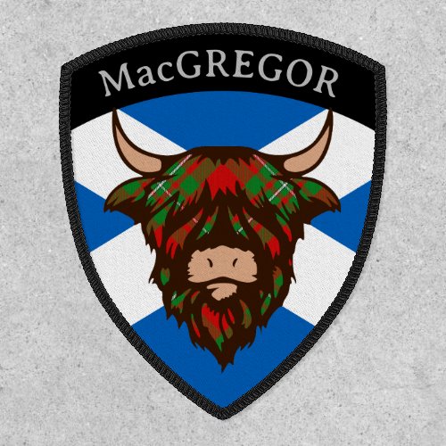 Clan MacGregor EDIT Tartan Coo Patch