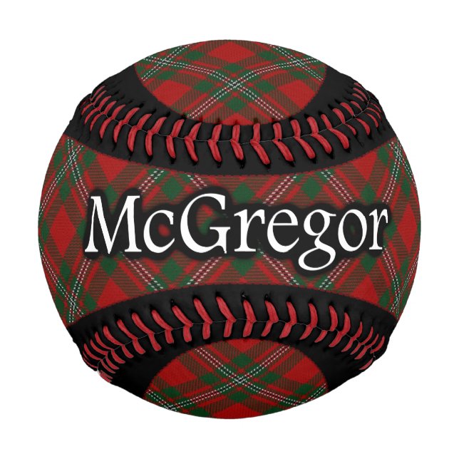 Clan MacGregor McGregor Scottish Tartan Baseball (Front)